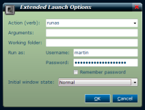 slimLAUNCH - Extended launch options when launching with Ctrl-Enter